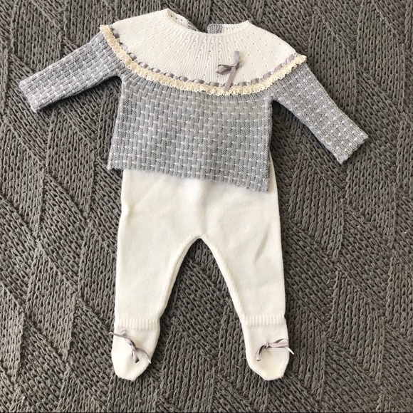 baby knitted two piece set